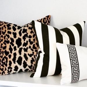 Ikea Accents Black White Striped Throw Pillow Poshmark